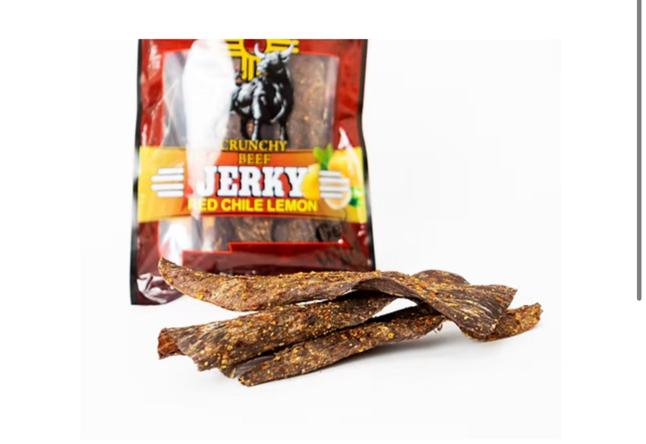 El Ranchito Carne Seca Red Chile Lemon Jerky Crunchy Beef 6 OZ