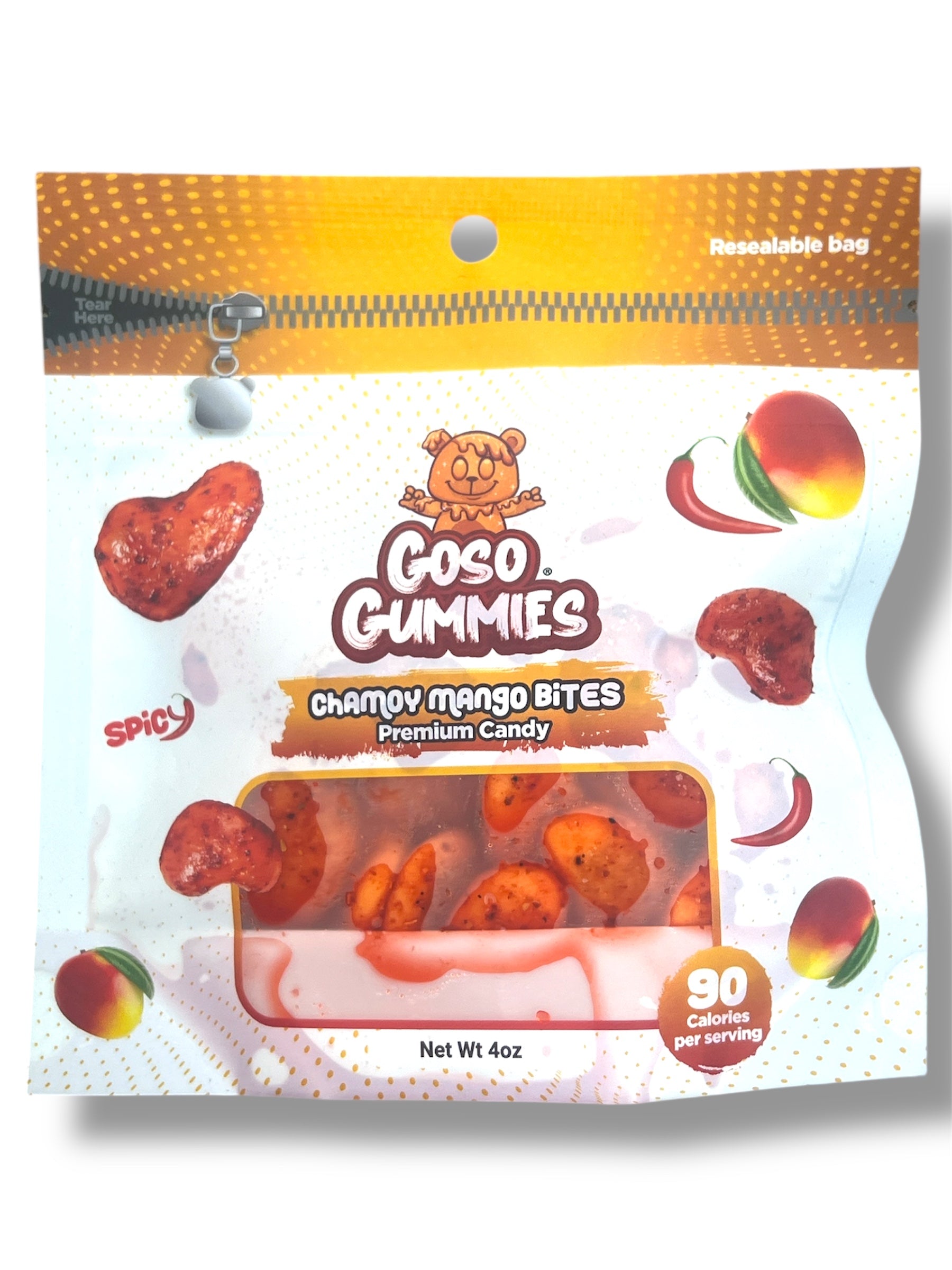 GosoGummies Chamoy Mango Bites 3 oz