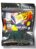 Carne Seca Fuego Blue Beef Jerky Cool Electric Twist Crunchy Spicy 1.7 OZ