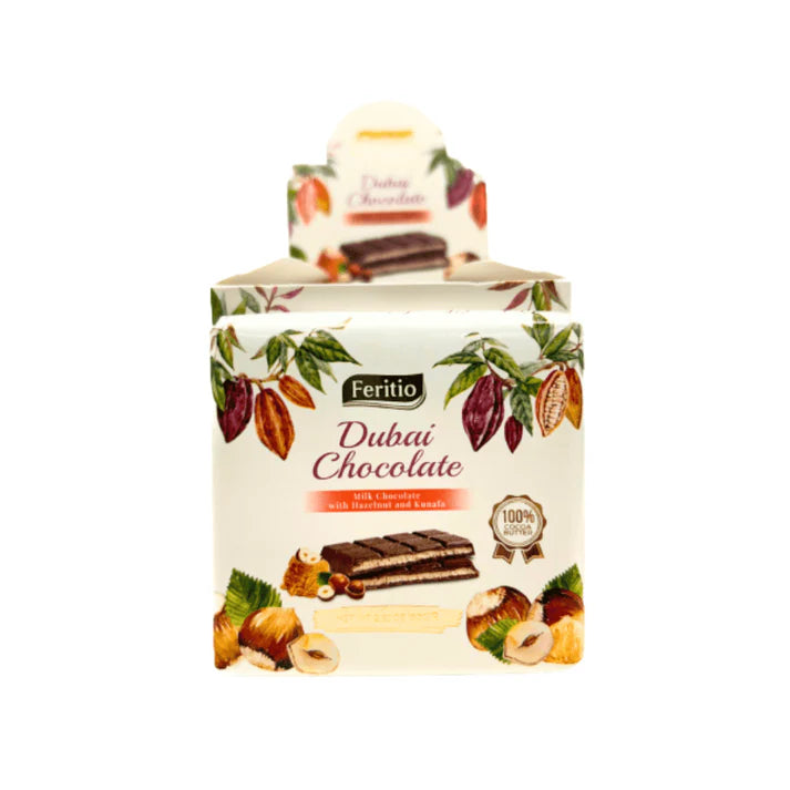 Feritio Dubai Chocolate - Hazelnut 80 gram