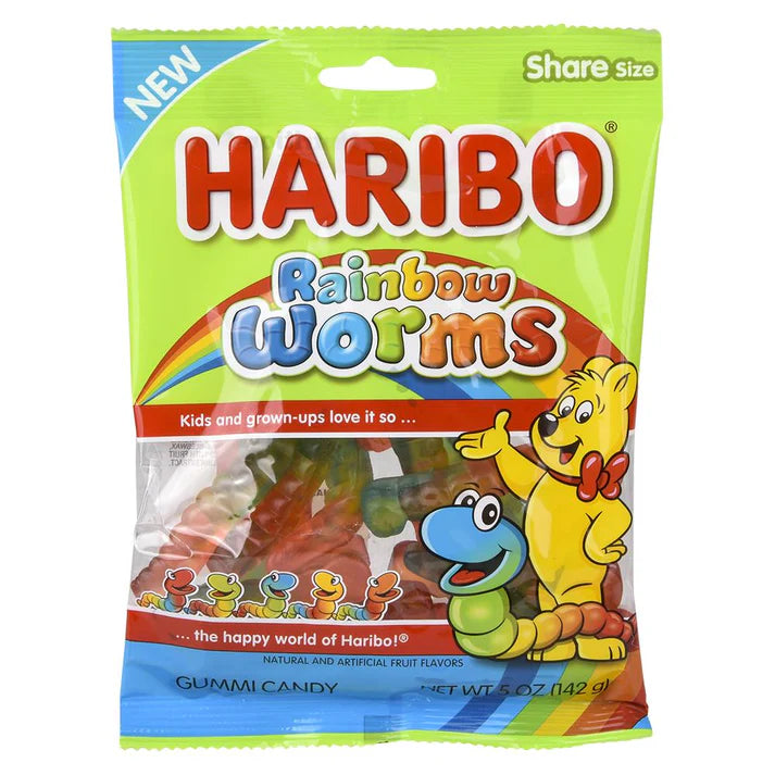 Haribo Rainbow Worms Share Size